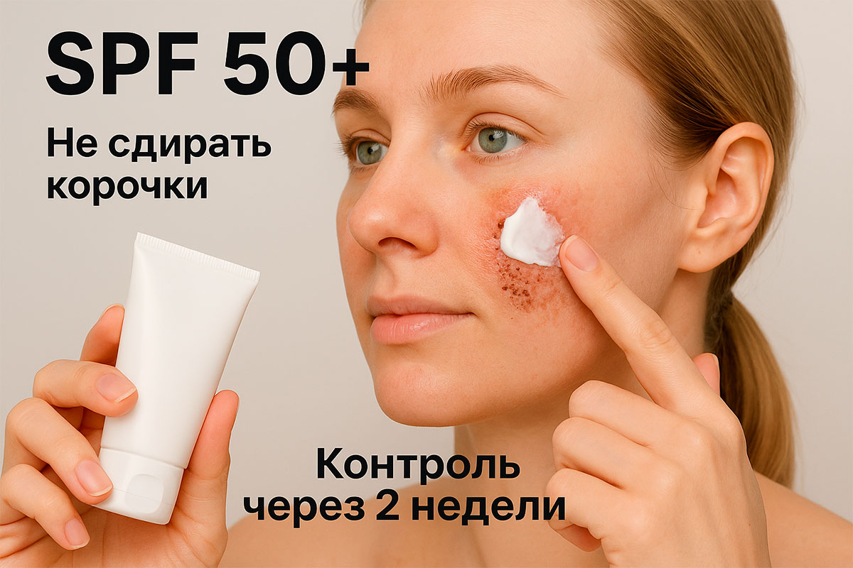 Удаление родимых пятен и винных пятен