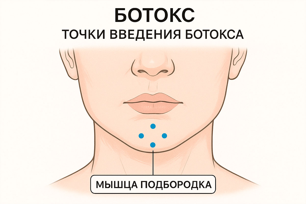 Расслабление подбородка ботоксом