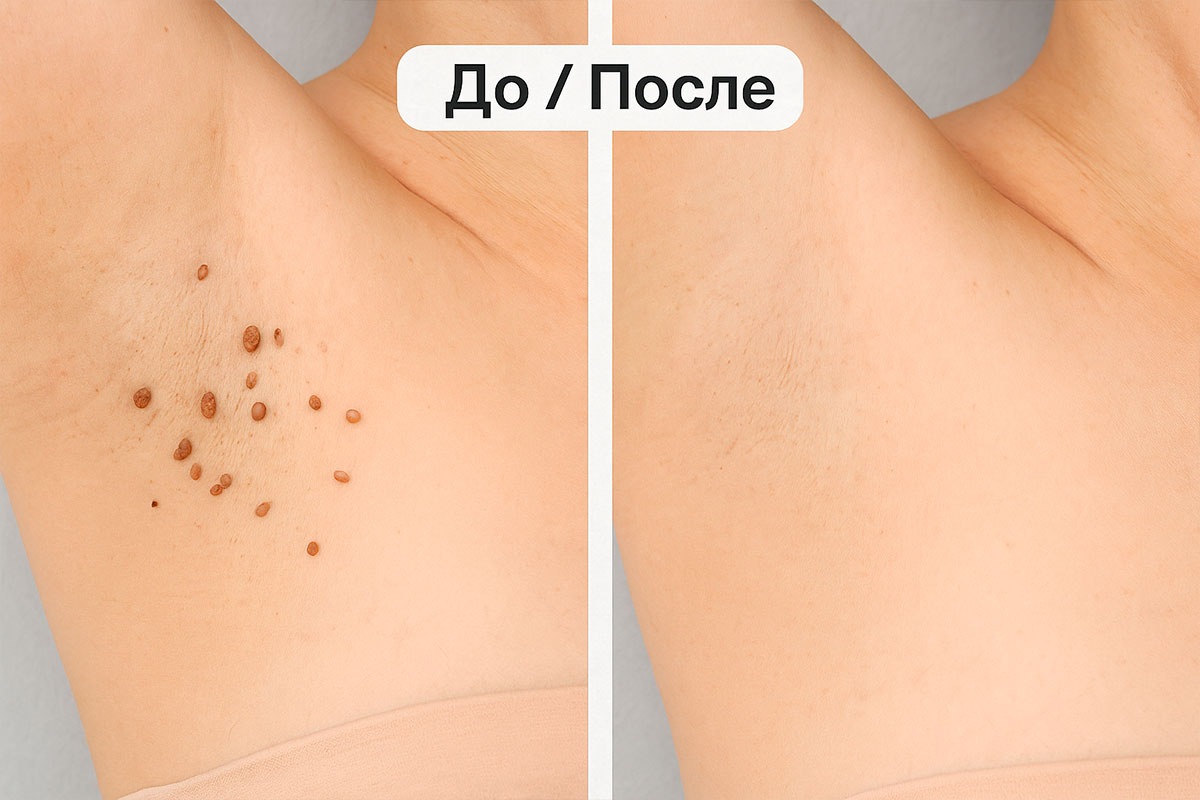 Папилломы подмышками