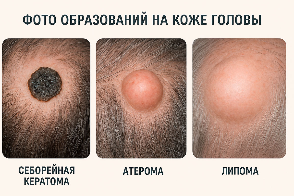 Образования на коже головы