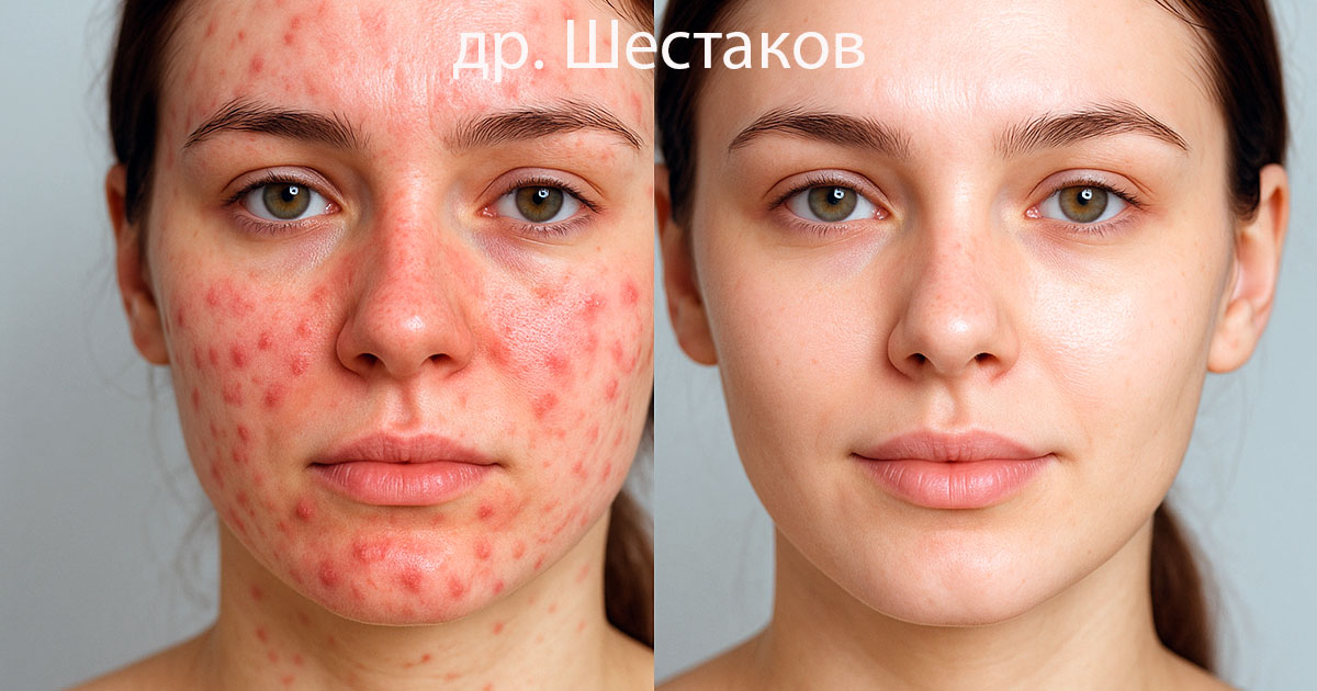 Причины акне на лице
