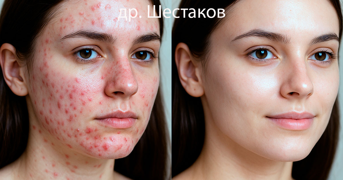 Причины акне на лице