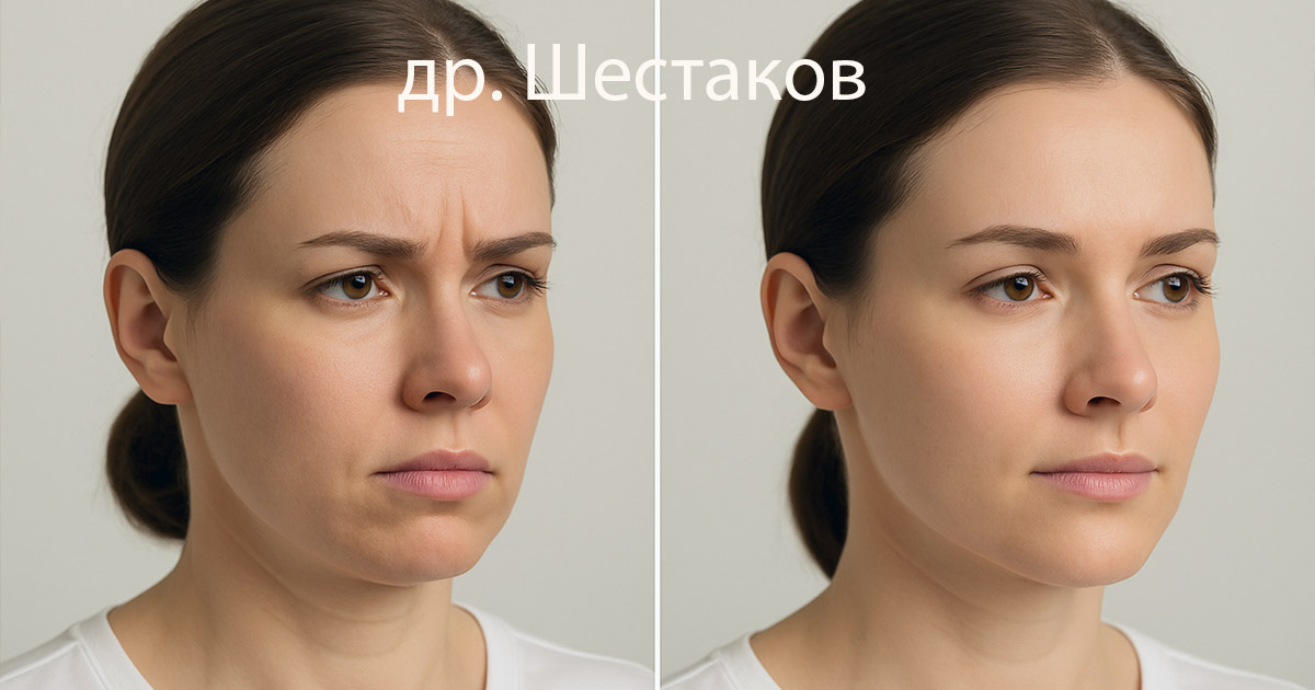 Расслабление подбородка ботоксом