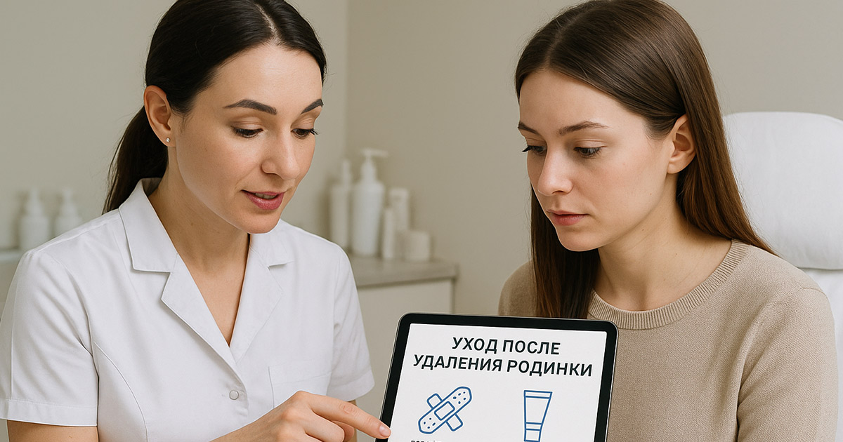 Рекомендации после удаления родинок