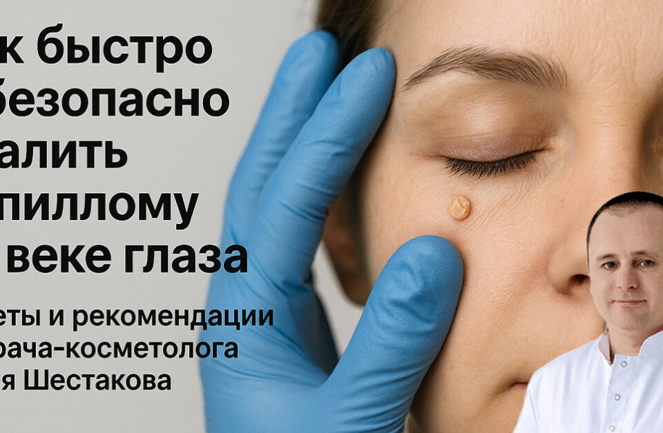 Удаление папилломы на веке