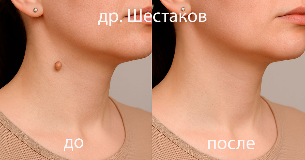 Вырезать папиллому