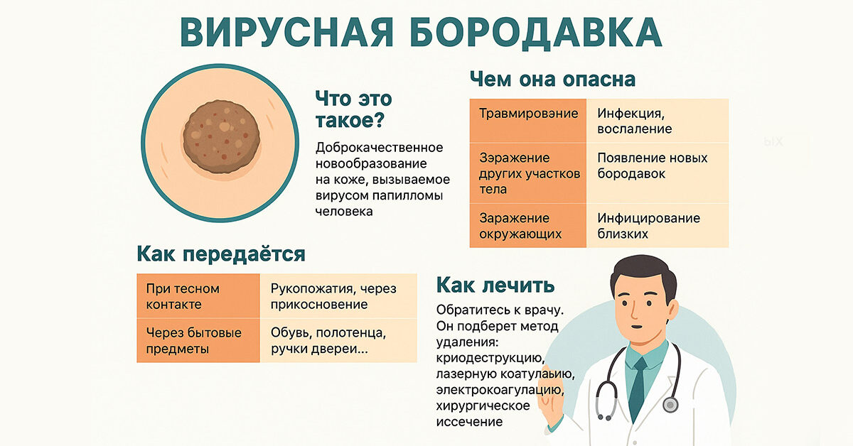 Что такое вирусная бородавка