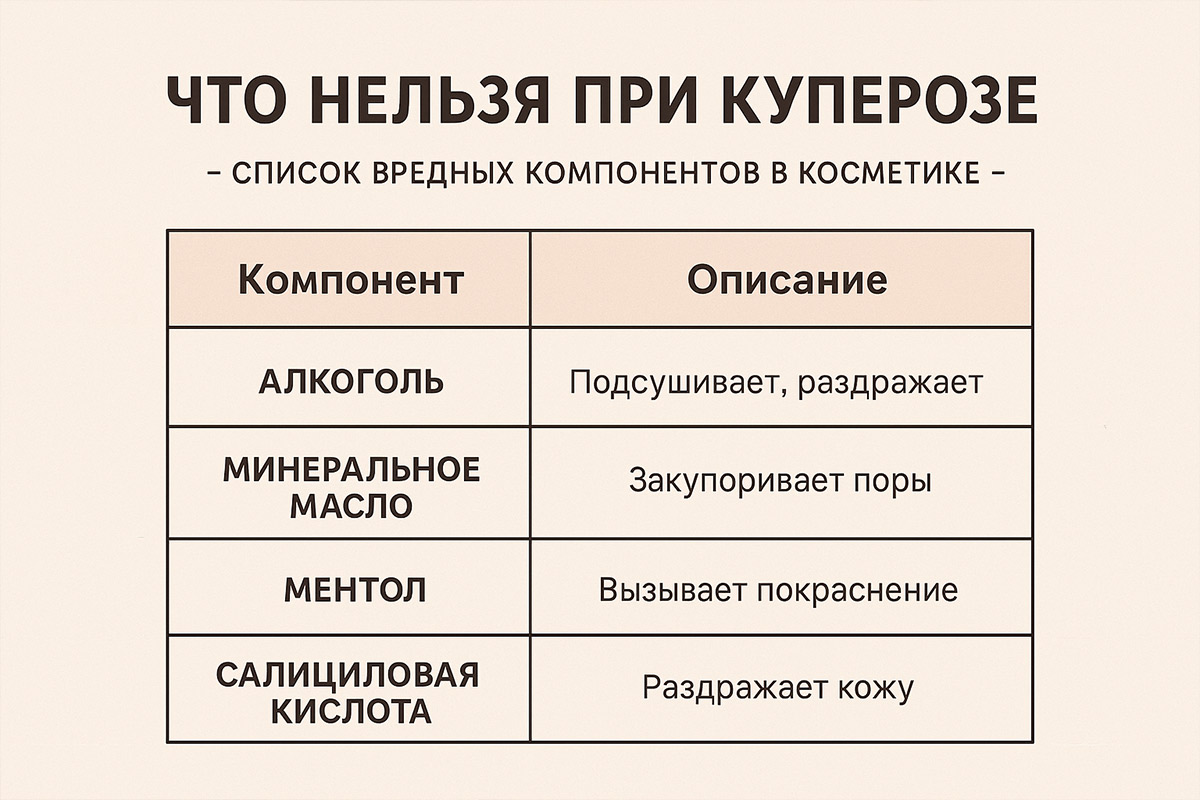 Косметика для чувствительной кожи с куперозом