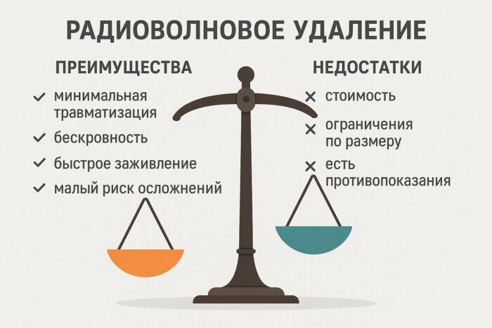 Радиоволновое удаление родинок недостатки и преимущества
