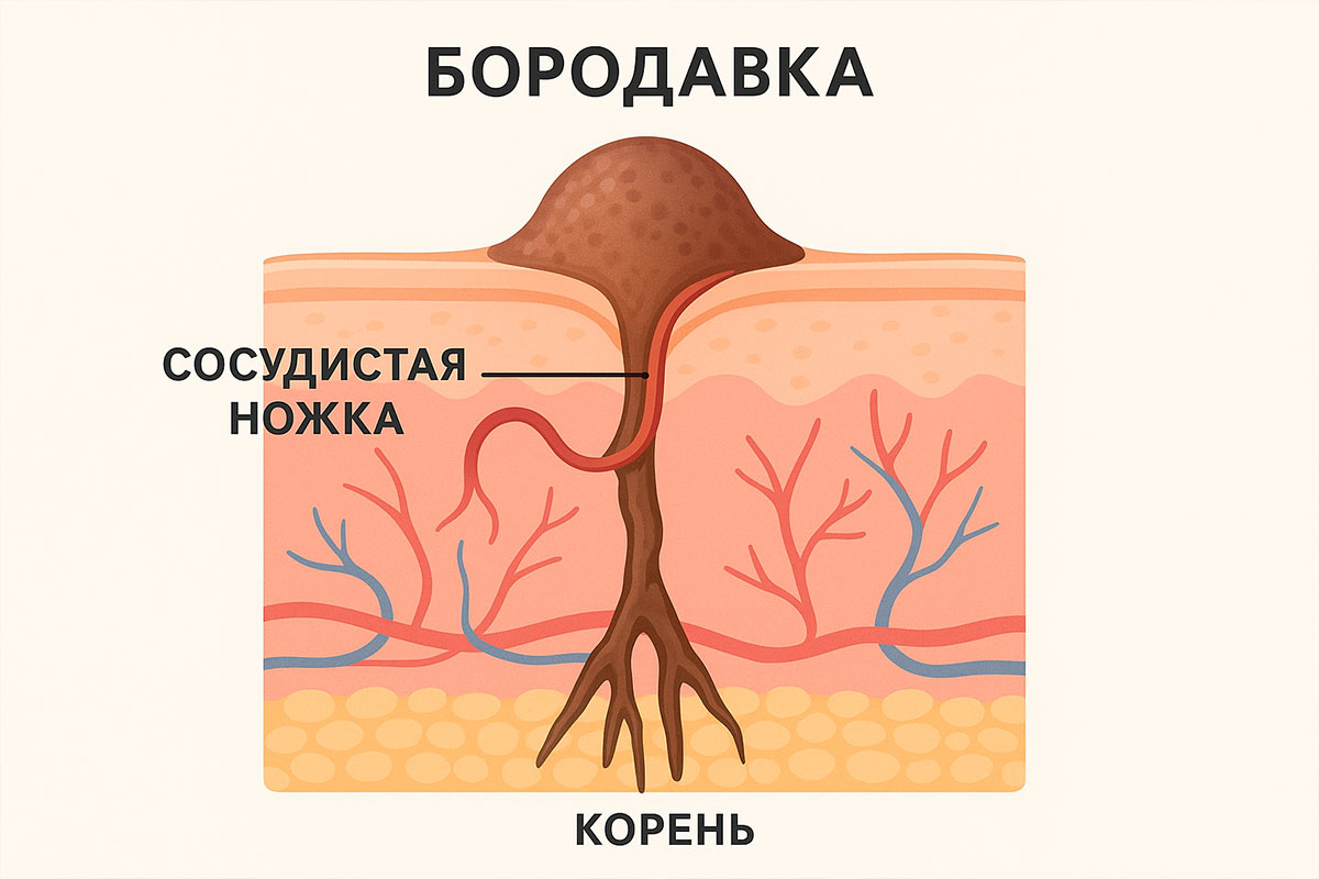 Как понять что бородавка удалена
