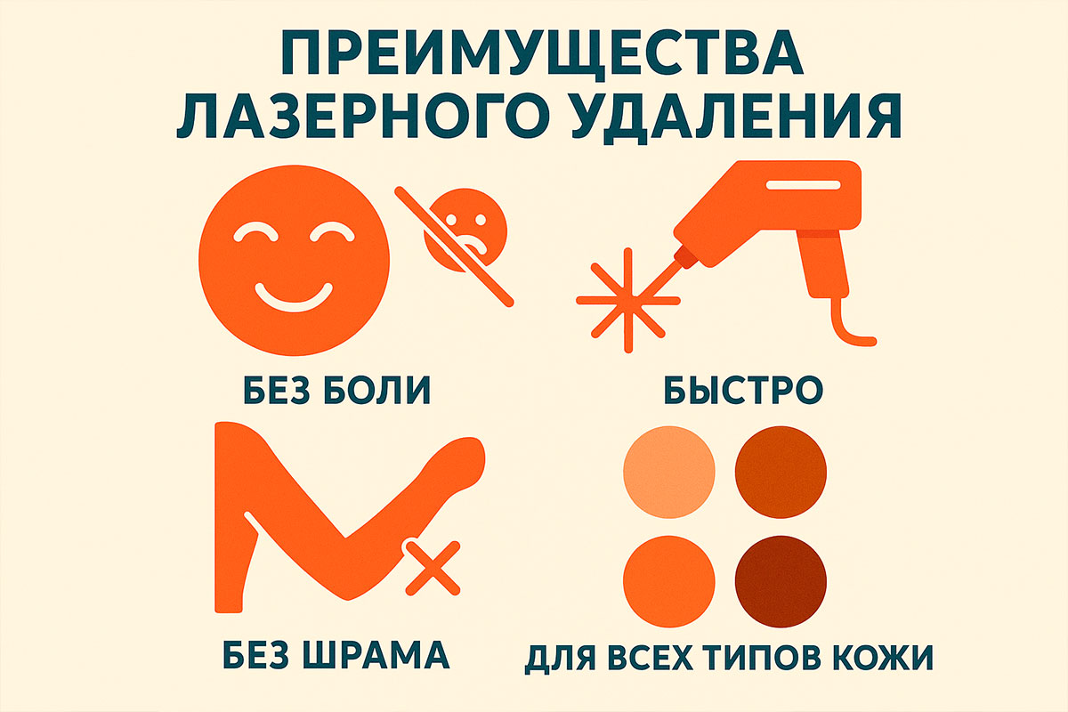 Удаление новообразований лазером Москва