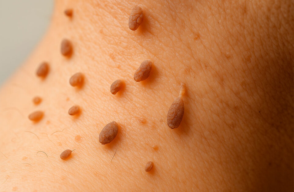 Касторовое масло от папиллом на шее