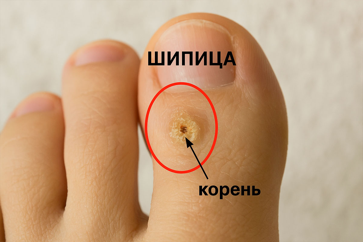 Шипица на пальце