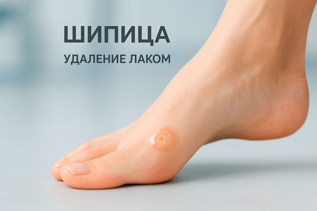 Шипица удаление лаком