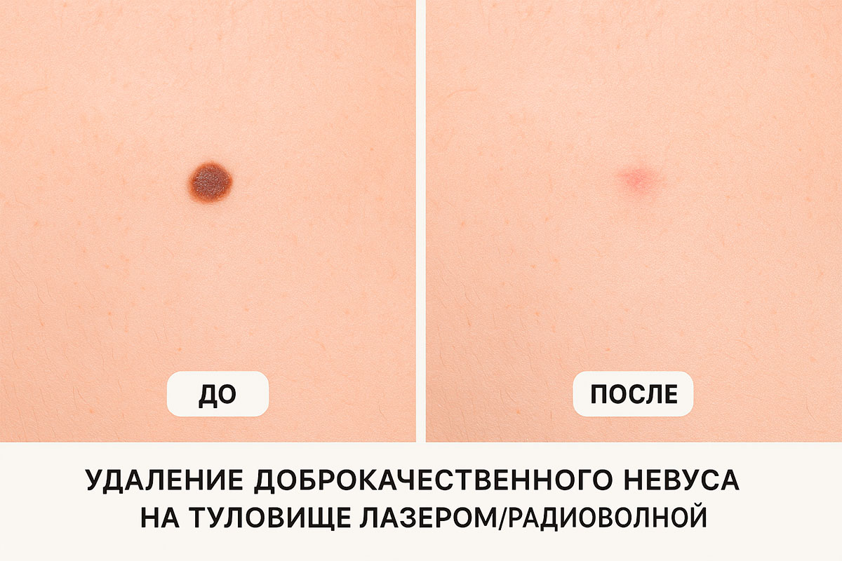 Удаление родинки яблочным уксусом