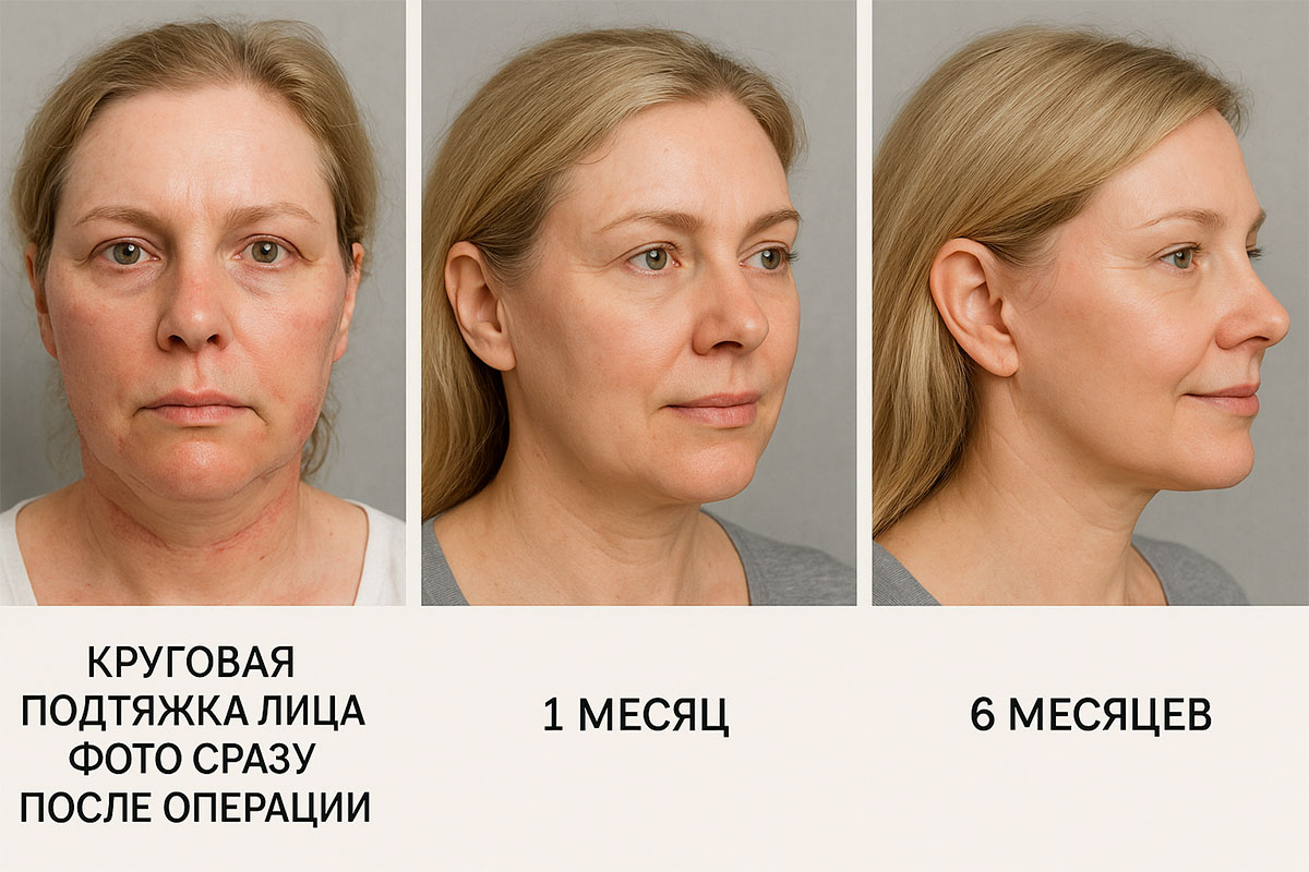 Пластика лица до и после