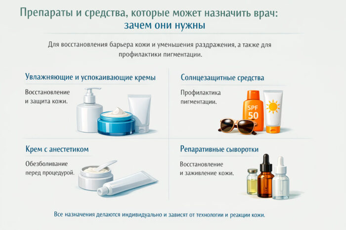 Препараты и средства, которые может назначить врач