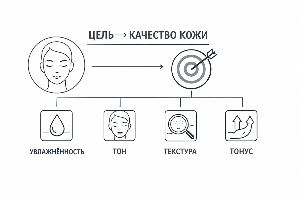Инфографика: цели процедуры полинуклеотидов (PDRN)