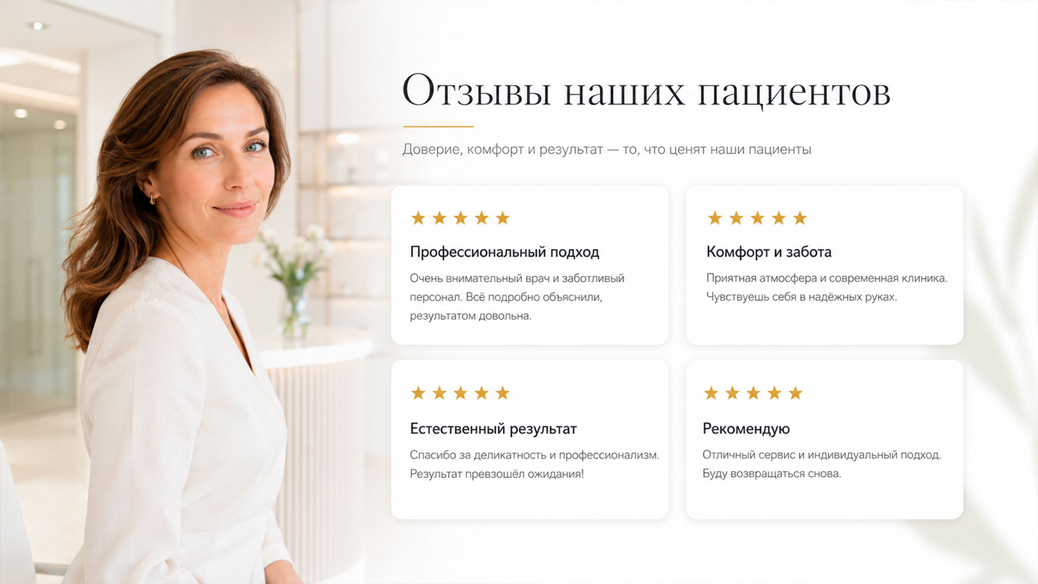 Отзывы пациенток о консультации перед интимным SMAS