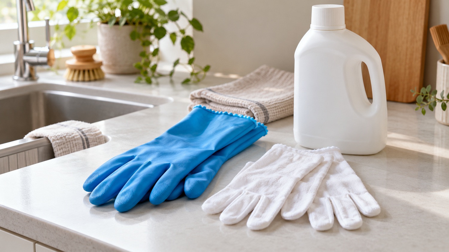 Защита рук при контакте с бытовыми моющими средствами